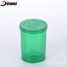 19DR Medicine pop top vials green squeeze top containers, plastic squeeze bottle